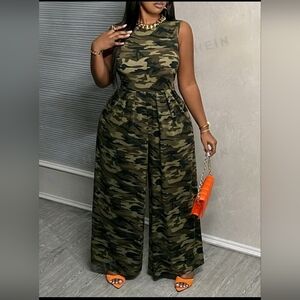Camouflage jumpsuit